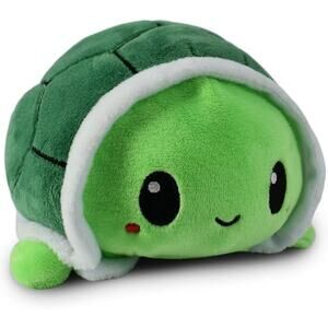 TeeTurtle - The Original Reversible Turtle Plushie - Green - 4 inch